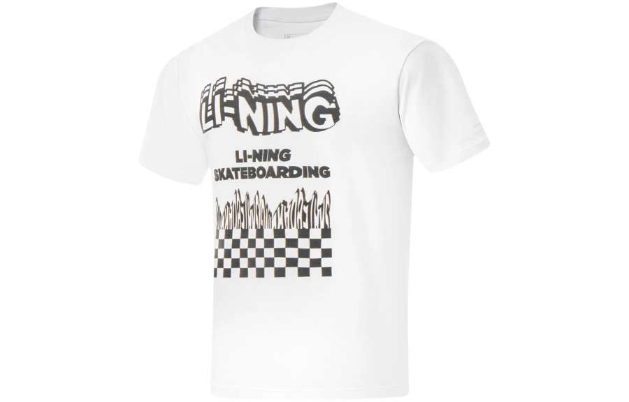 Li-Ning Li Ning Short Sleeved T Shirts Unisex Standard White