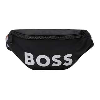 HUGO BOSS Polyester Sling Bag, Fanny Pack Men's Black