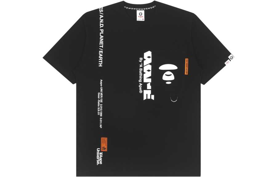 Aape T Shirts Men's Crew Neck Moderate