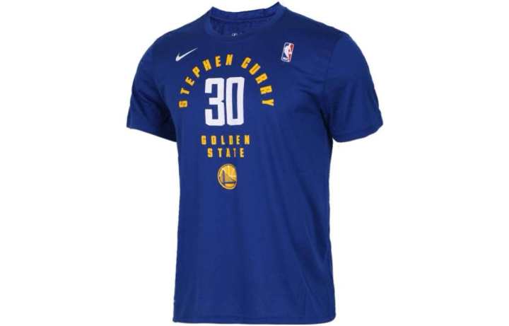 Nike Nike T Shirt Golden State Warriors Men's Blue