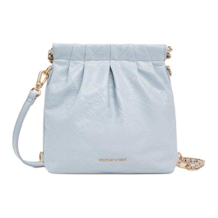 CHARLES&KEITH CHARLES&KEITH Pu Backpack Shoulder Bag Regular Women's Blue