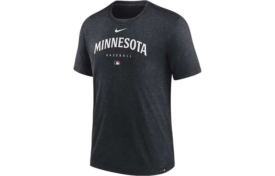 Nike Nike T Shirts Men's Black Crew Neck Moderate Straight Fit