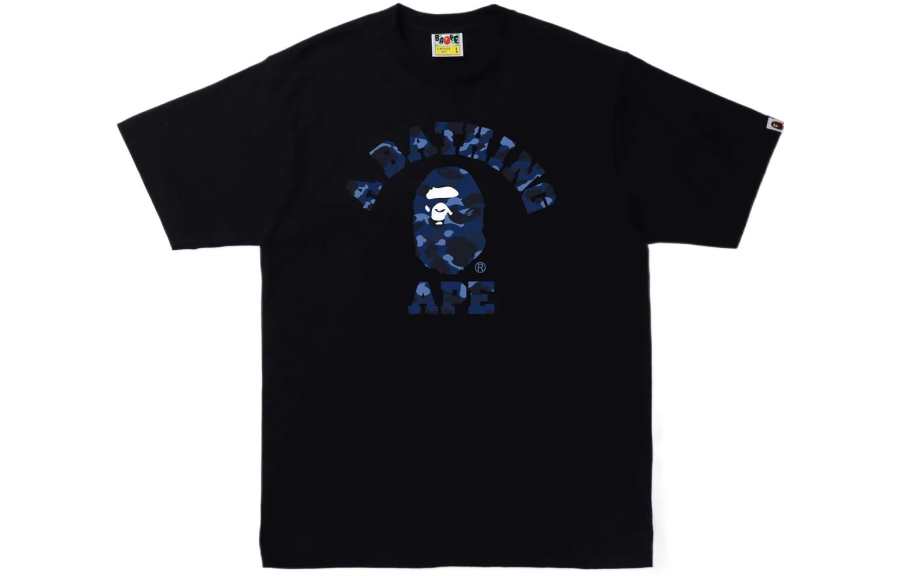 A BATHING APE Bape Color Camo College Tee