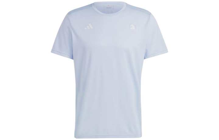 Adidas Adidas T Shirts Men's Light Blue Crew Neck Moderate Straight Fit