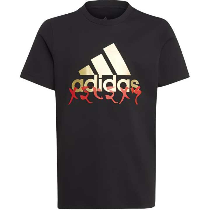 Adidas Adidas T Shirts Unisex Black Crew Neck Moderate Straight Fit
