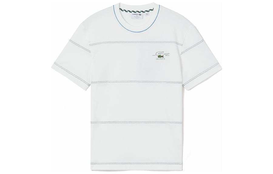 LACOSTE T Shirts Men's White Crew Neck Moderate