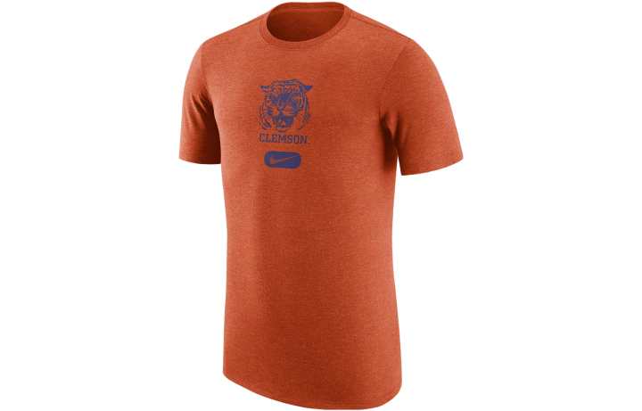 Nike Nike T Shirts Men's Orange Crew Neck Moderate Straight Fit