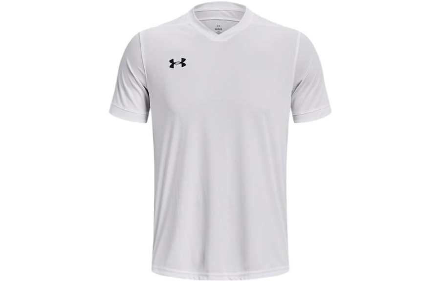 Under Armour T Shirts Men's White V Neck Moderate Straight Fit