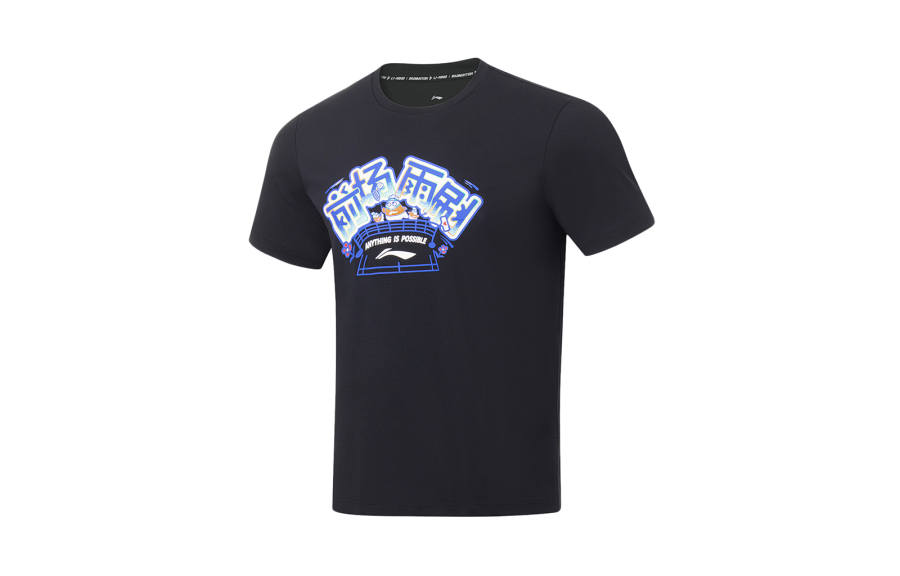Li-Ning Li Ning Badminton Collection T Shirt Unisex Black