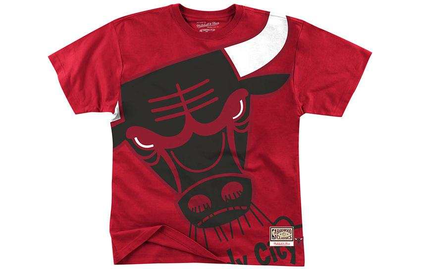 Mitchell Ness SS22 Set in Sleeve T Shirt Unisex Red