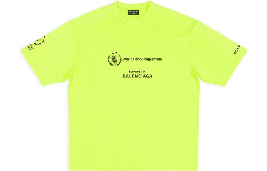 Balenciaga X WFP FW22 T Shirt Men's Neon Green