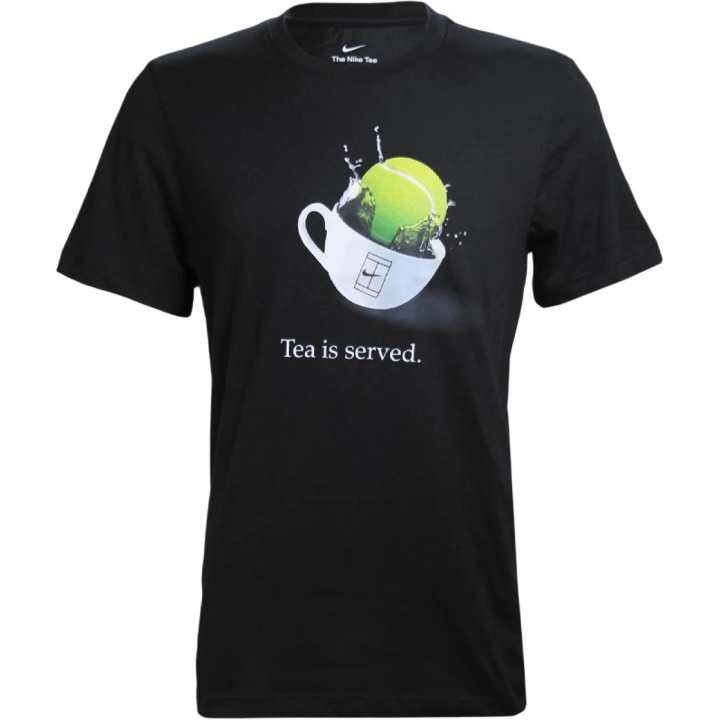 Nike Nike T Shirts Men's Black Crew Neck Moderate Straight Fit