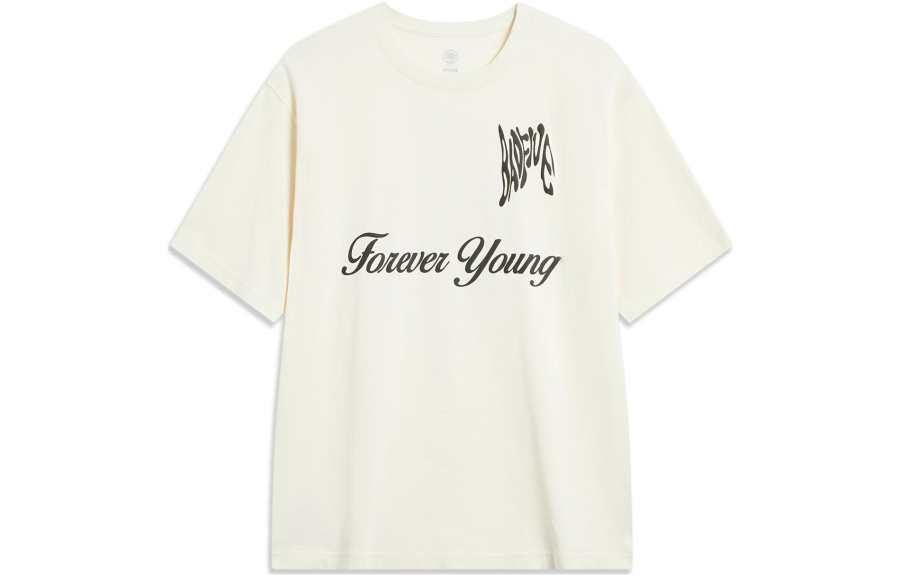Li-Ning Li Ning Badfive T Shirt Unisex Ecru