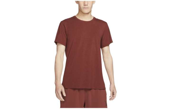 Nike Nike T Shirts Men's Red Brown Crew Neck Moderate Straight Fit