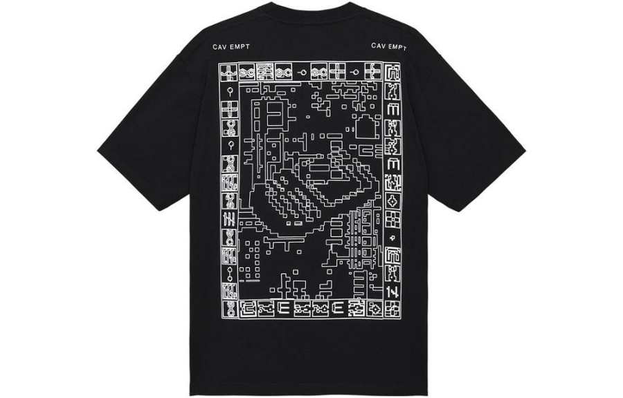 Cav Empt Cav Empt T Shirts Men's Black Crew Neck Moderate
