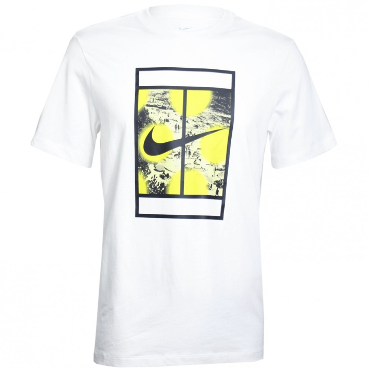 Nike Nike T Shirts Men's White Crew Neck Moderate Straight Fit