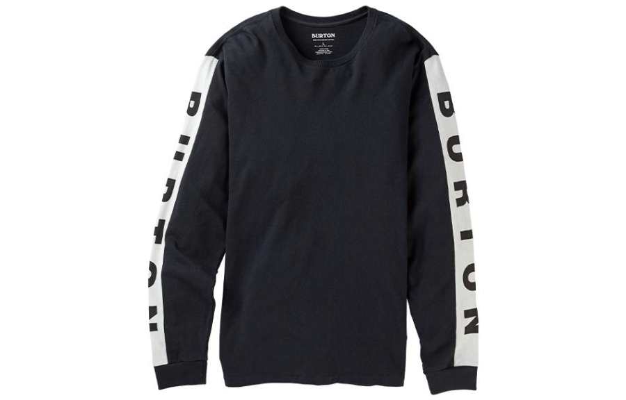 BURTON T Shirts Men's Black Crew Neck Moderate Straight Fit