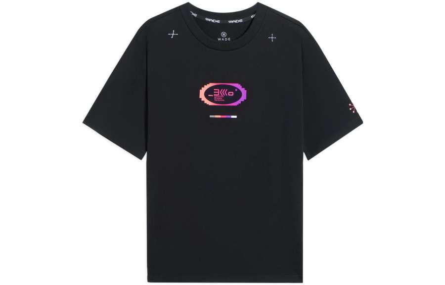 Li-Ning Li Ning Wade Collection T Shirts Men's Black Crew Neck Moderate Straight Fit