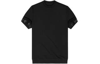 Mr.Bu T Shirts Men's Black Crew Neck Moderate Straight Fit