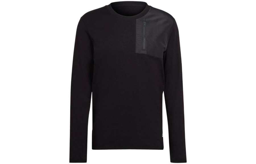 Adidas Adidas T Shirts Men's Black Crew Neck Moderate Straight Fit