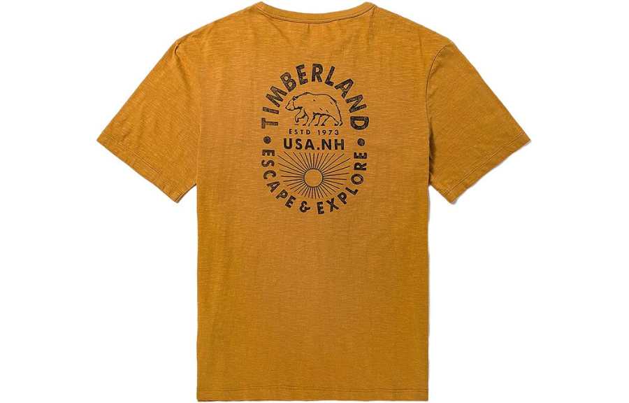 Timberland Set in Sleeve T Shirt Men's Wheat