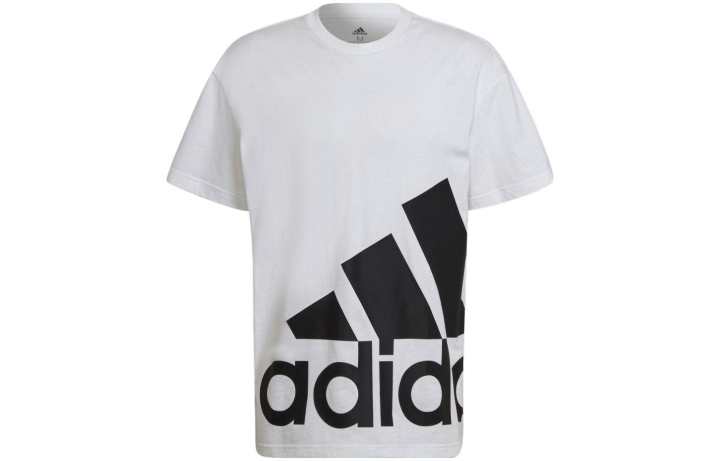 Adidas Adidas T Shirts Men's White Crew Neck Moderate Straight Fit