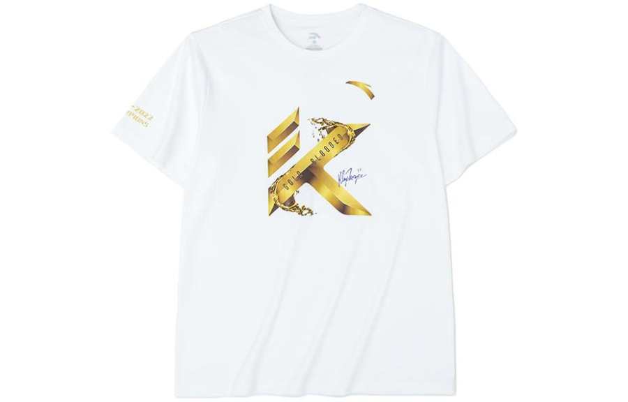 ANTA Thompson Collection T Shirts Men's White Crew Neck Moderate Straight Fit