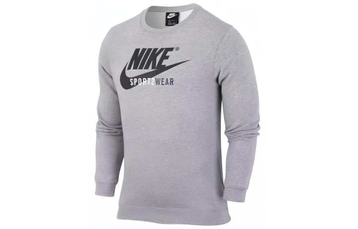 Nike Nike T Shirts Men's Gray Crew Neck Moderate