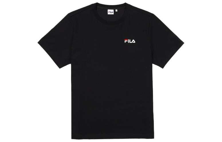 FILA T Shirts Unisex Black Crew Neck Moderate