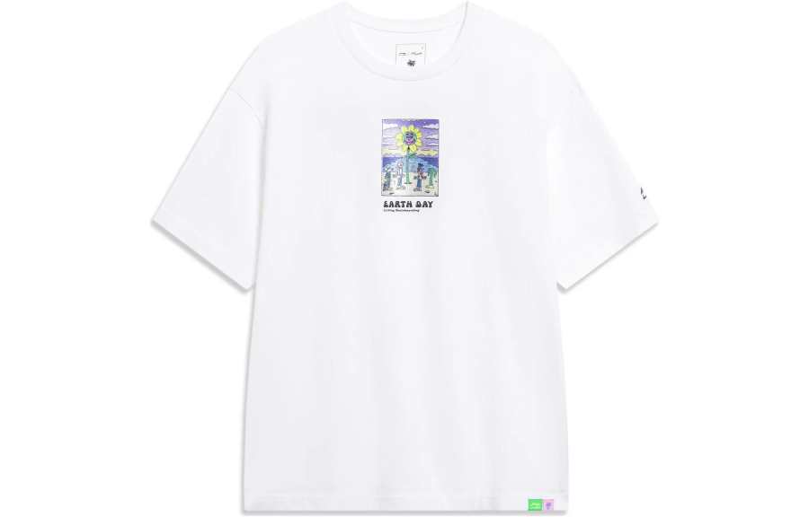 Li-Ning Li Ning T Shirt Unisex Standard White