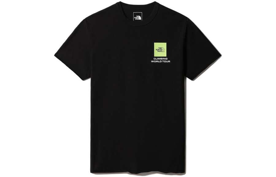 THE NORTH FACE T Shirts Men's Black Crew Neck Moderate Straight Fit