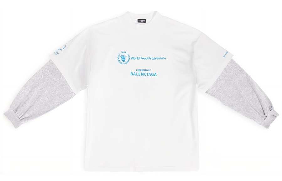 Balenciaga X WFP T Shirt Loose Fit Men's White