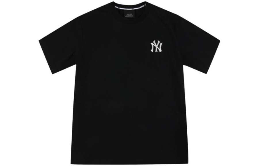 MLB MLB T Shirts Unisex Black Crew Neck Moderate Straight Fit