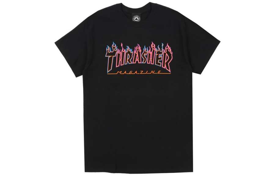 Thrasher Thrasher SS22 T Shirt US Version Unisex Black