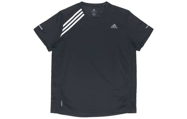 Adidas Adidas T Shirts Men's Black Crew Neck Moderate Straight Fit