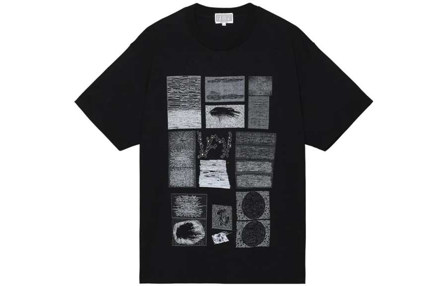 Cav Empt T Shirts Men's Black Crew Neck Moderate Straight Fit