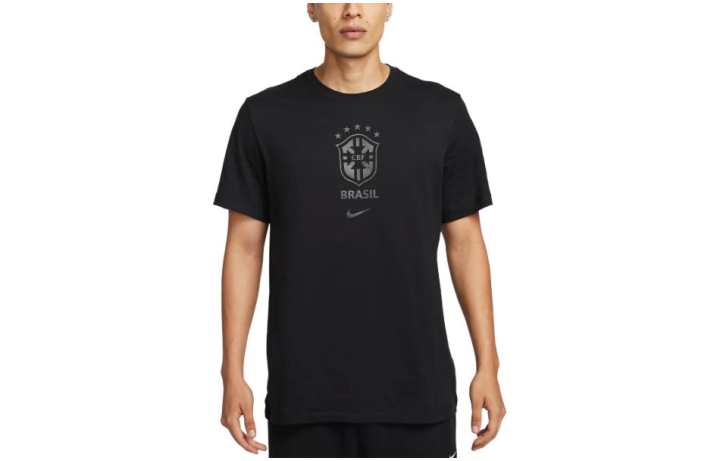 Nike Nike T Shirts Men's Black Crew Neck Moderate Straight Fit