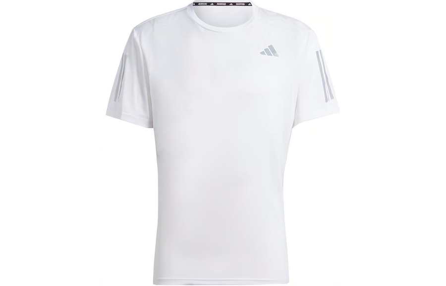 Adidas Adidas ASU T Shirts Men's White Crew Neck Moderate Straight Fit