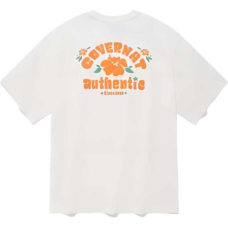 COVERNAT SS22 Drop Shoulder Sleeve T Shirt Unisex White