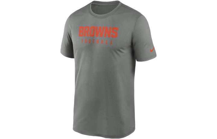 Nike Nike T Shirts Men's Gray Heather Crew Neck Moderate Straight Fit