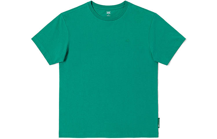 Lee T Shirts Men's Green Crew Neck Moderate Straight Fit