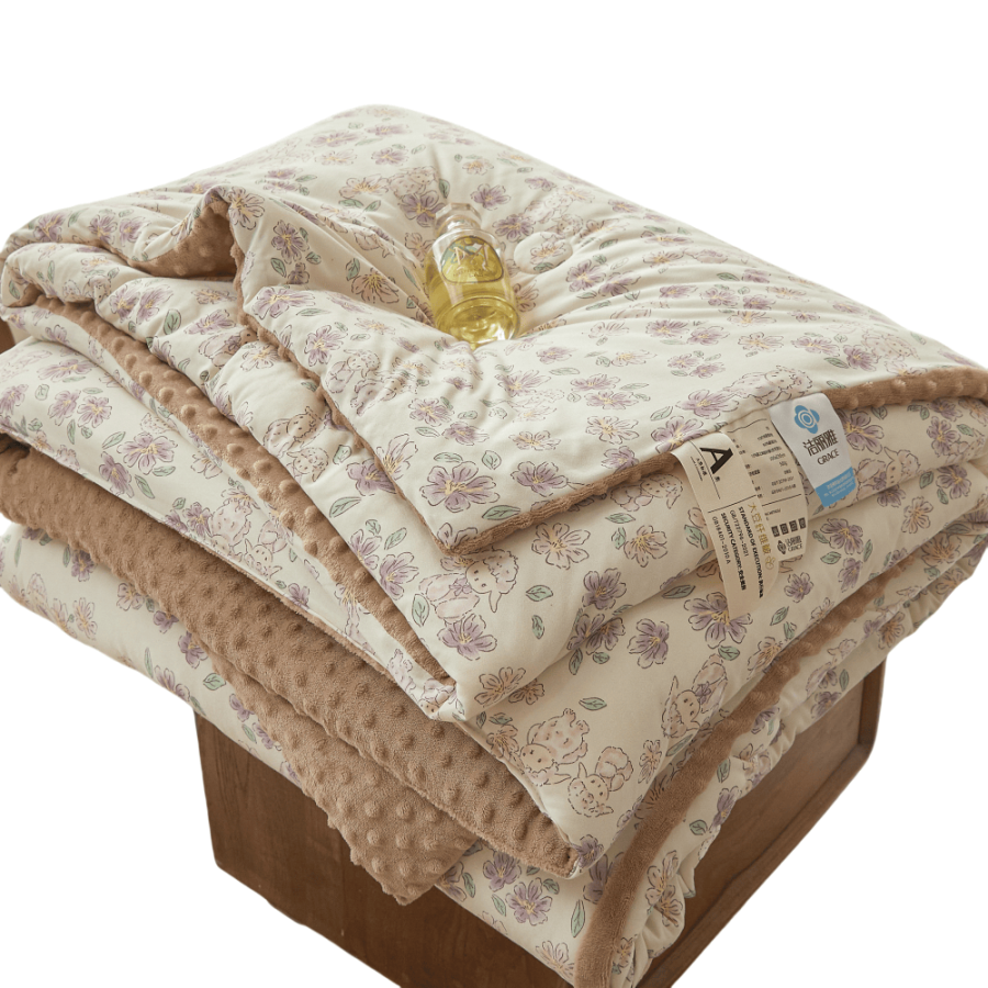 GRACE Bean Fiber Summer Quilt Air Conditioning Quilt Summer Cooling Quilt Double Multicolor