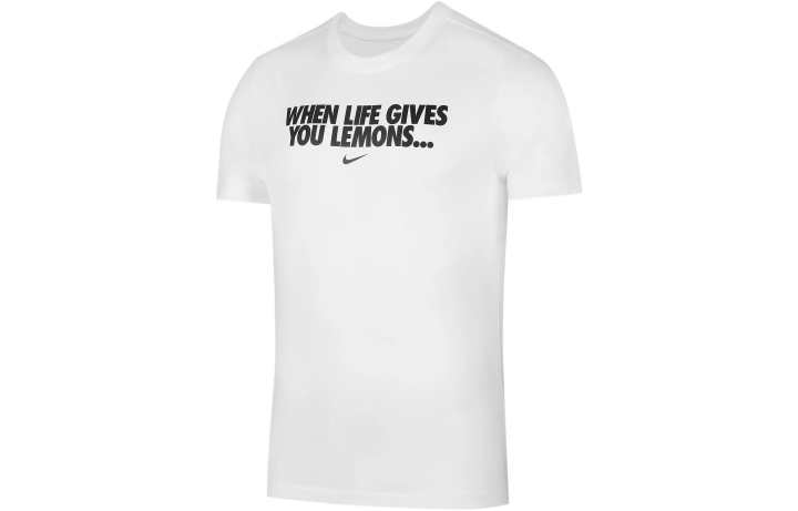 Nike Nike T Shirts Men's White Crew Neck Moderate Straight Fit