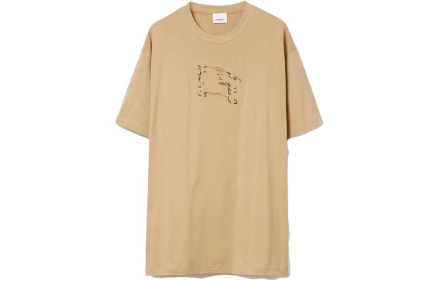Burberry Check Ekd Cotton T shirt
