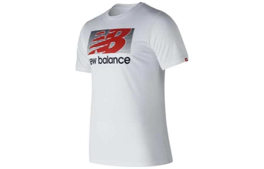 New Balance New Balance T Shirts Men's White Crew Neck Moderate Other