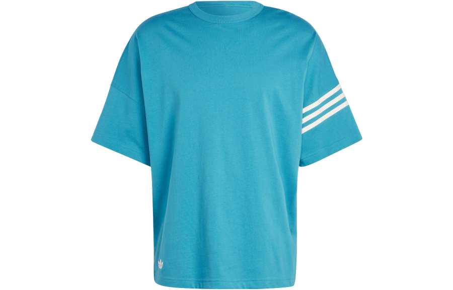 Adidas Originals Classic 3 Pack Stripes Collection Three Stripes Decoration Crew Neck Pullover Short Sleeved T Shirt