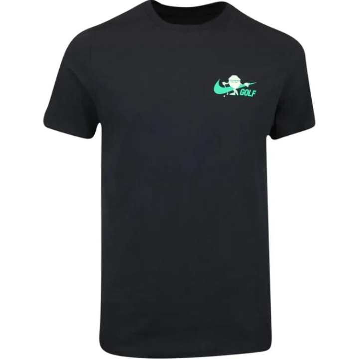 Nike Nike T Shirts Men's Black Crew Neck Moderate Straight Fit