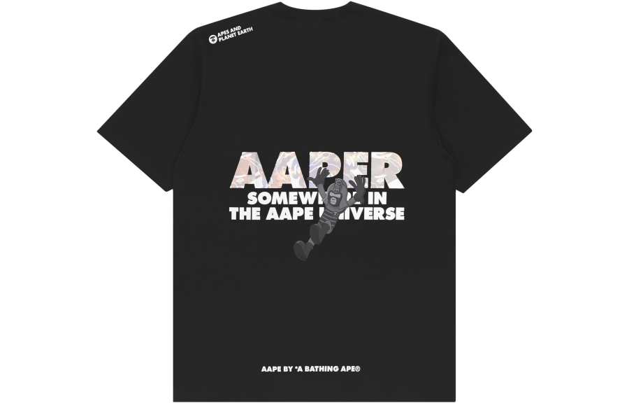 Aape Aape T Shirts Men's Crew Neck Moderate