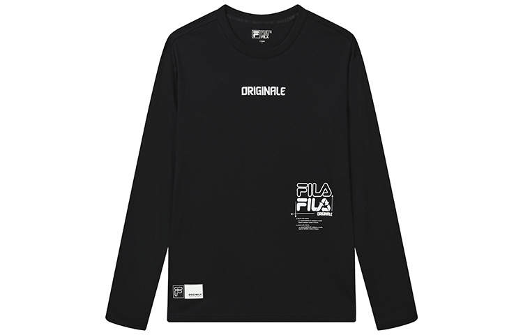FILA Drop Shoulder Sleeve T-Shirt Men's Jet Black