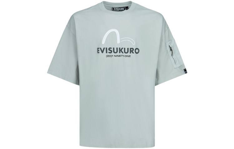 EVISU T Shirts Men's Crew Neck Moderate Straight Fit